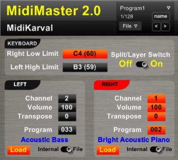 MidiMaster screenshot
