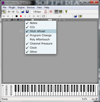 MIDIMonitor screenshot