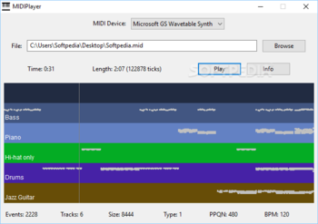 MIDIPlayer screenshot