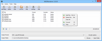 MIDIRenderer screenshot