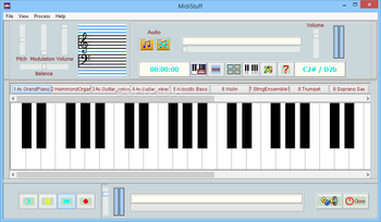 MidiStuff screenshot