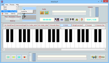 MidiStuff screenshot 2