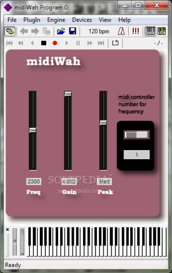 midiWah screenshot