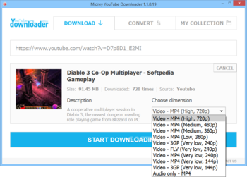 Midrey YouTube Downloader screenshot