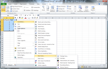 mightymacros Excel Utilities screenshot