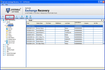 Migrate Exchange EDB to PST screenshot 2