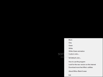Mihov Blank Screen screenshot