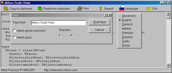 Mihov Code View screenshot 2