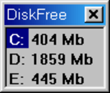 Mihov DiskFree screenshot 2