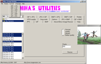 Mihov Image Resizer screenshot