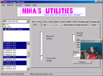 Mihov Image Resizer screenshot 3