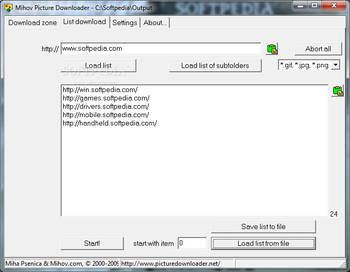 Mihov Picture Downloader screenshot 2