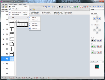 MikroElektronika GLCD Font Creator screenshot 4