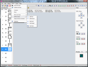 MikroElektronika GLCD Font Creator screenshot 5