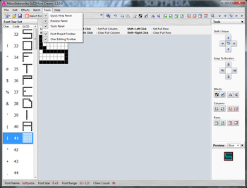 MikroElektronika GLCD Font Creator screenshot 6