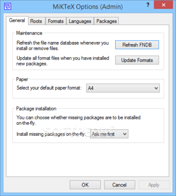 MiKTeX  screenshot 18