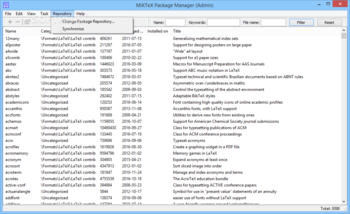 MiKTeX  screenshot 2