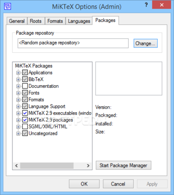 MiKTeX  screenshot 21