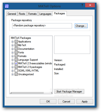 MiKTeX Portable screenshot 16