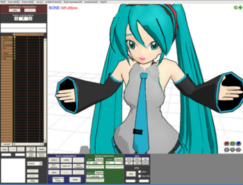 MikuMikuDance (MMD) screenshot