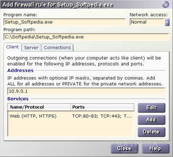 Mil Firewall screenshot 2
