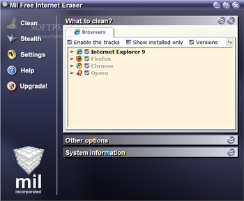 Mil Free Internet Eraser screenshot 2