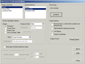 MileCharter screenshot 2