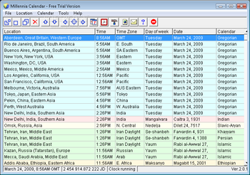 Millennia Calendar screenshot