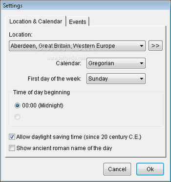 Millennia Calendar screenshot 2
