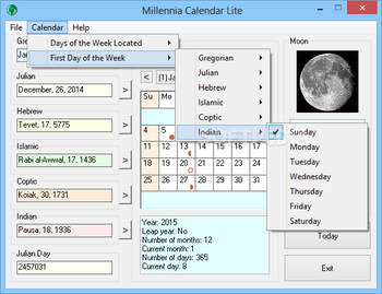 Millennia Calendar Lite screenshot 2