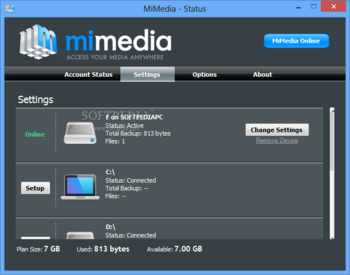 MiMedia screenshot 2