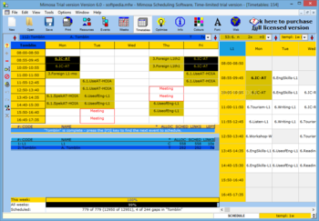 Mimosa Scheduling Software screenshot 3