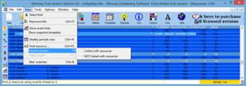 Mimosa Scheduling Software screenshot 5