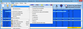 Mimosa Scheduling Software screenshot 6