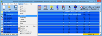 Mimosa Scheduling Software screenshot 7