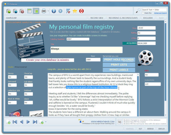 Min Database screenshot 2