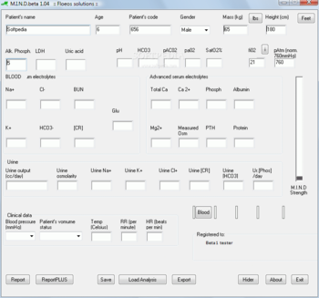 MIND medical calculator and e-consultation screenshot