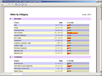 MindFusion.Reporting for WPF screenshot