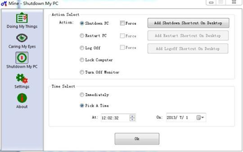 Mine-ShutdownMyPC screenshot