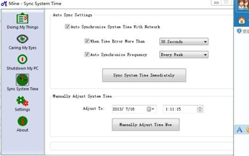 Mine-SyncSystemTime screenshot