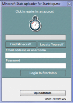Minecraft Stats Uploader screenshot