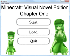 Minecraft: Visual Novel Edition Chapter 1 screenshot