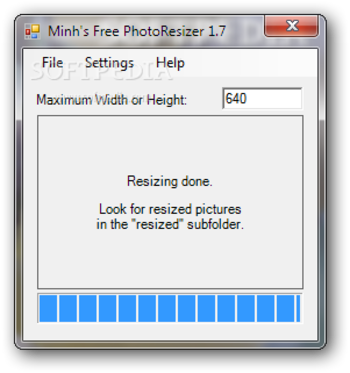 Minh's Free PhotoResizer screenshot