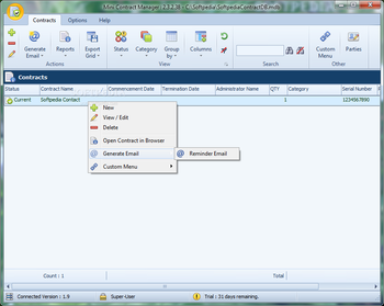 Mini Contract Manager screenshot