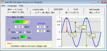 mini dB-Calculator screenshot