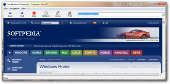 Mini-IE screenshot