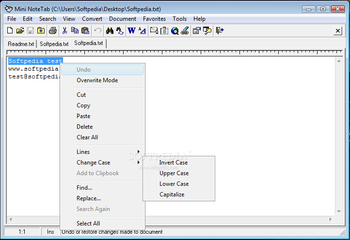 Mini NoteTab screenshot 2