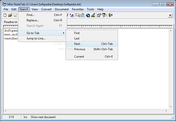 Mini NoteTab screenshot 3