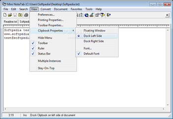 Mini NoteTab screenshot 4