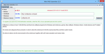 Mini PAD Submitter screenshot 2